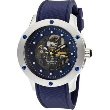 Men's Editions Automatic See Thru Black/Blue Dial Blue Rubber ...