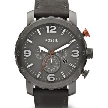 Men's grey fossil nate chronograph watch jr1419