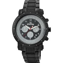 Men's Justbling Stainless steel 16 diamonds Xavier watch JB-8101-J