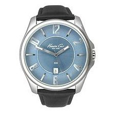 Men's Kenneth Cole New York Leather Date Watch KC1569BL