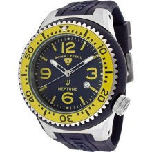 Men's Neptune Dark Blue Dial Dark Blue Silicone ...