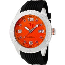 Men's Orange Dial Black