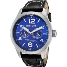 Men's Specialty Blue Dial Blue Genuine Calf Leather ...