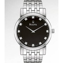 Men's Stainless Steel Diamond Watch