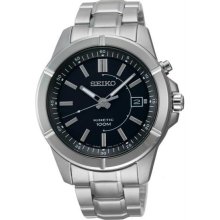 Men's Stainless Steel Kinetic Silver Dial Date Display