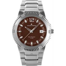 Men's Stainless Steel PowerChrono Brown Dial