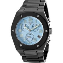 Men's Throttle Chronograph Baby Blue Dial Black Ceramic ...