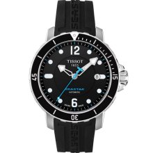 Men's Tissot Seastar Black Automatic Sport Watch