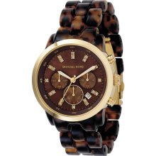 Michael Kors Chronograph Tortoise Acrylic Women's Watch MK5216