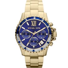 Michael Kors Mid-Size Golden Stainless Steel Everest Chronograph