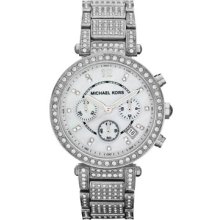 Michael Kors Pave Crystal Parker Watch