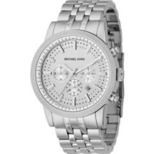 Michael Kors Silver Men's Knurling Dial Watch