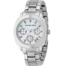 Michael Kors Silvertone Stainless Steel Round Watch Women's