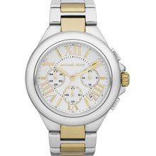 Michael Kors Watches Camille Two-Tone Chronograph Women's Watch Stain