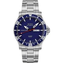 Mido M0114301104102 Watch OS Captain IV Mens - Blue Dial