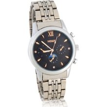 Mike Exquisite Stainless Steel Lover Analog Watch for Men (Silver)