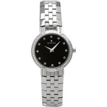 Movado Exclusive Two-tone Steel Black Ladies Watch 0605872