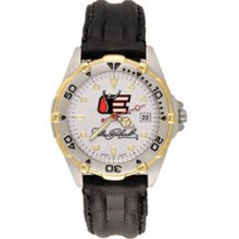 NASCAR Dale Earnhardt Leather Band Ladies' Sport Watch