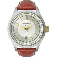 Nautica BFD 104 Leather Classic Men's watch #N12621G