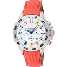 Nautica N16532G NST Chronograph Red Polyurethane Men's Watch