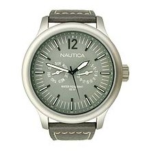 Nautica NCT 150 Grey Leather Men's watch #N12605G