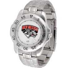 New Mexico Lobos UNM Mens Sports Steel Watch