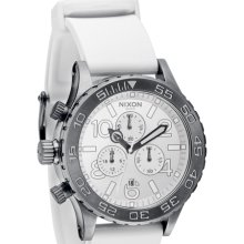 Nixon 42-20 Pu Chrono Gunmetal White