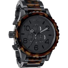 Nixon 51-30 Chrono (Matte Black/Dark Tortoise)