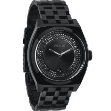 Nixon 'The Monopoly' Black Crystal Bracelet Watch Black