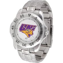 Northern Iowa Panthers UNI NCAA Mens Sports Steel Watch ...