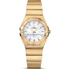 Omega Constellation Brushed Quartz 27mm Ladies Watch 12350276005002