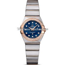 Omega Constellation Brushed Quartz 24mm Ladies Watch 12325246053001