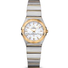 Omega Constellation Brushed Quartz 24mm Ladies Watch 12320246005002