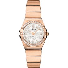 Omega Ladies' Constellation Brushed Quartz 123.55.24.60.55.015 Watch