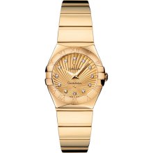 Omega Women's Constellation Champagne & Diamonds Dial Watch 123.50.24.60.58.002