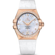 Omega Women's Constellation Mother Of Pearl & Diamonds Dial Watch 123.58.35.20.55.003