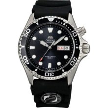 Orient EM6500BB Men's Ray Black Dial Urethane Rubber Strap Automa ...