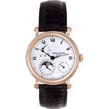 Patek Philippe Moonphase Calendar 18k Rose Gold Men's Watch 5054R-001