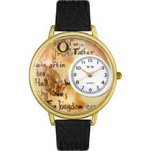 Personalized Lord's Prayer Unisex Watch - Gold