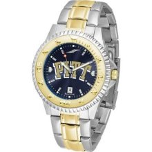 Pitt University Panthers Men's Stainless Steel and Gold Tone Watch