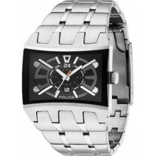 Police Men's Dimension, Black Dial, Stainless Steel 13420JS/02MA Watch