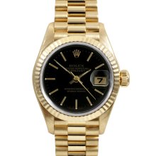 Pre-owned Rolex Women's 18k Gold President Watch (Womens watch)