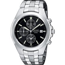 Pulsar PF8209 Mens Stainless Steel Chronograph Watch