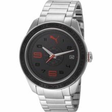 Puma Slice - L Metal Silver Men's watch #PU102971001