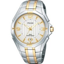 PXH822 -- Pulsar Men's Dress Sport White Dial Watch