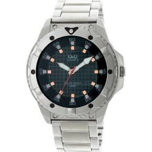 Q&q By Citizen Q276j202y Stainless Steel Quartz Men's Watch