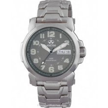 Reactor Mens Atom Smoke Gray Dial Stainless Steel Luminous 68010