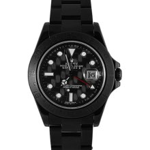 Rolex Black Explorer II PVD w/ Black Bezel Carbon Fiber Maxi Dial