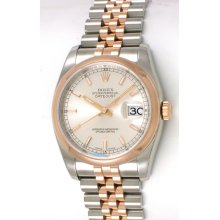 Rolex : Datejust : 116201 : 18k Rose Gold & Stainless Steel