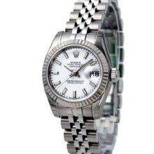 Rolex Datejust 31mm Steel/White Gold Ladies Midsize Watch 178274